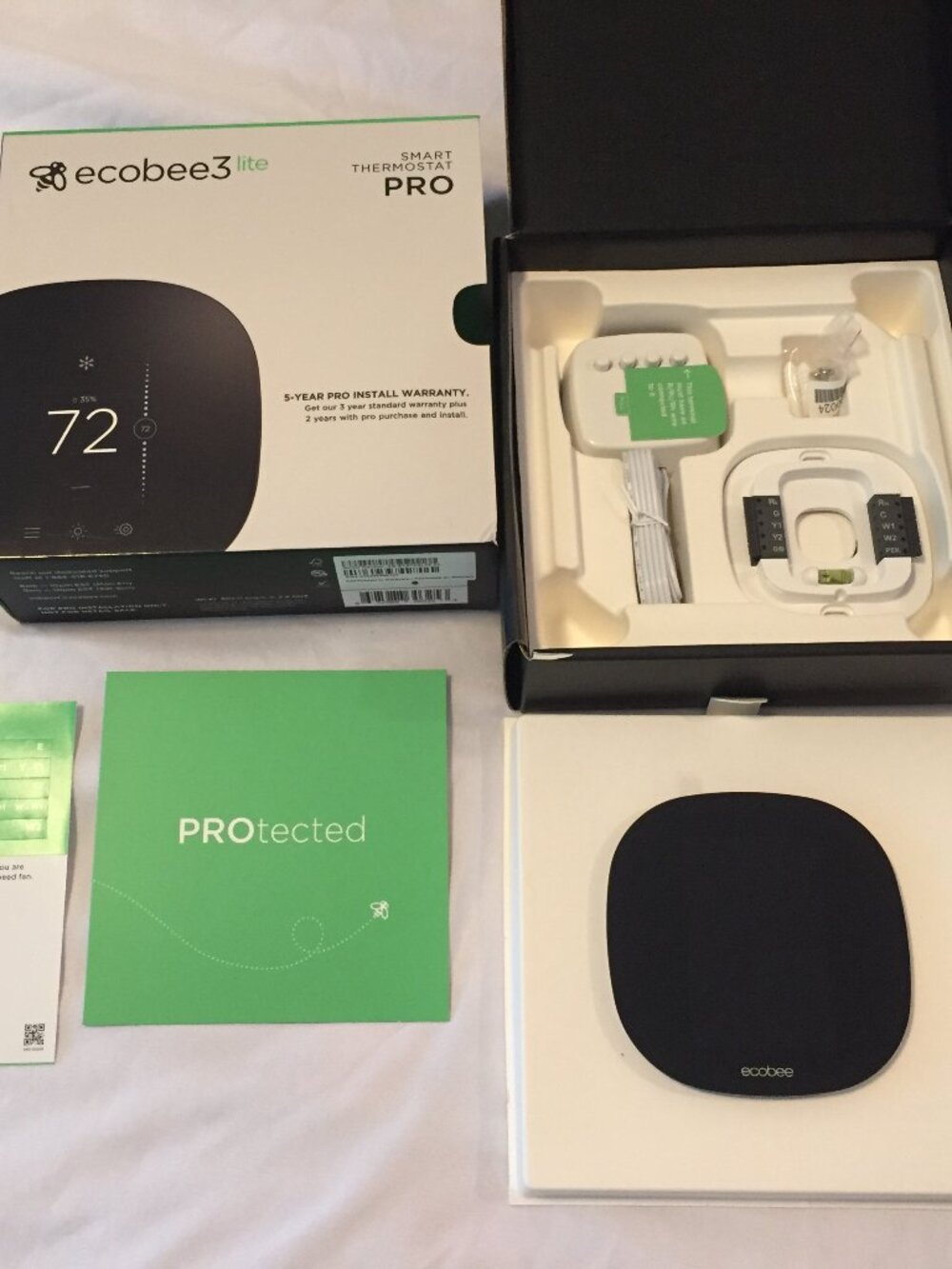 Ecobee 3 Lite Smart Thermostat Pro Black EB-STATE3LTP-02 NEW